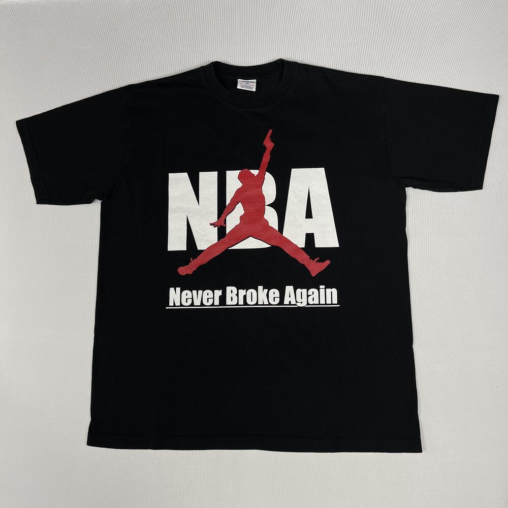 Shaka Wear Shirt Mens 2XL Black NBA Never Broke Again Graphic Rap Music Tee